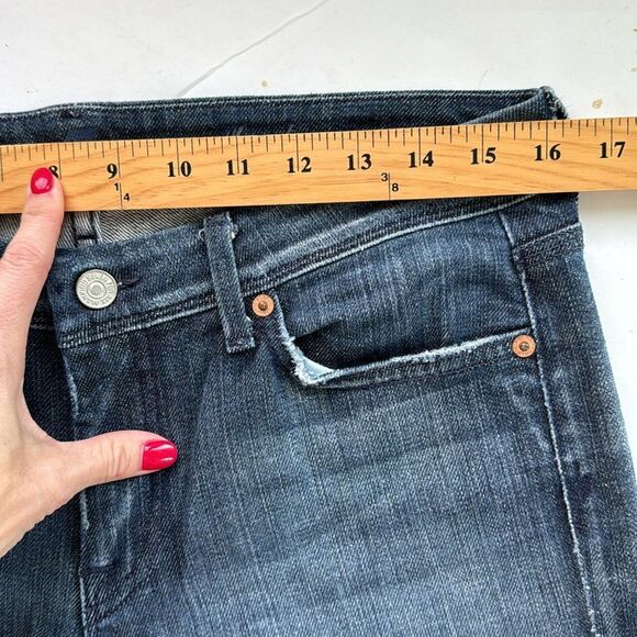 7 For All Mankind Women's Boot Cut Jeans - Dark Blue - Picture 10 of 13